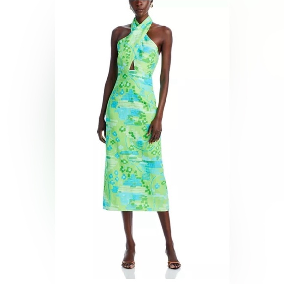 RHODE Paolo Linen Midi Dress - Picture 3 of 10